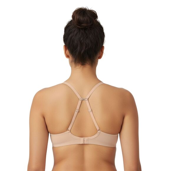 OnGossamer Micro Wireless T-Shirt Bra 34C Champagne - Picture 3 of 11